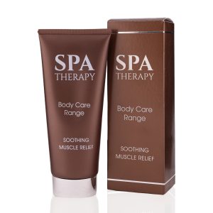 The perfect at home treatment to treat sore and tense muscles. Soothe your muscular aches and pains with Spa Therapy’s Soothing Muscle Relief. Therapeutic extracts of capsicum and ginger help stimulate micro-circulation, offering a comforting sensation, while marjoram extract assists in reducing muscular tension. This formulation is ideal for addressing muscular discomfort of the lower back, neck and shoulder areas.  Also useful for soothing menstrual pain, as well as for muscle stiffness due to over-exertion. 175ml